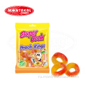 Супер -ооо -персиковые кольца кислые сладкие конфеты